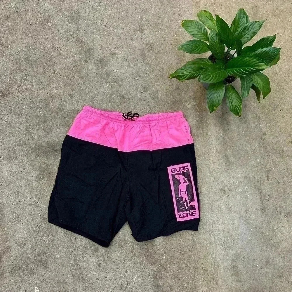 Vintage Surf Zone Surfer Shorts Size  34